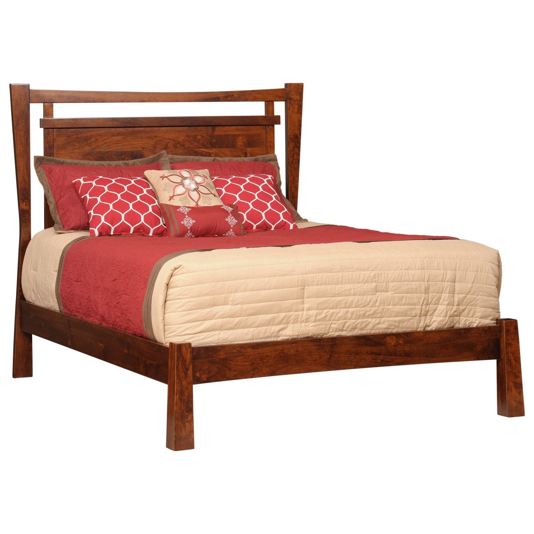 Millcraft Catalina Transitional Solid Wood Queen Panel Bed Saugerties